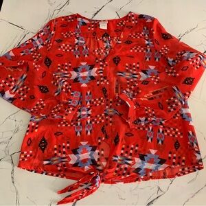 Daytrip Southwest Print Blouse